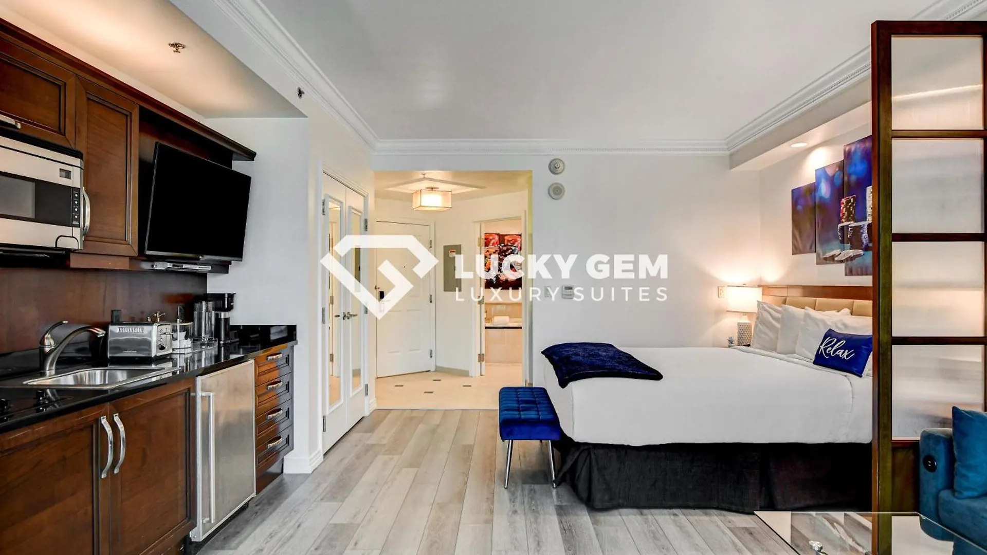Hotel Lucky Gem Penthouse & Luxury Suites At Signature Resort, Balcony Strip View 2605 Las Vegas
