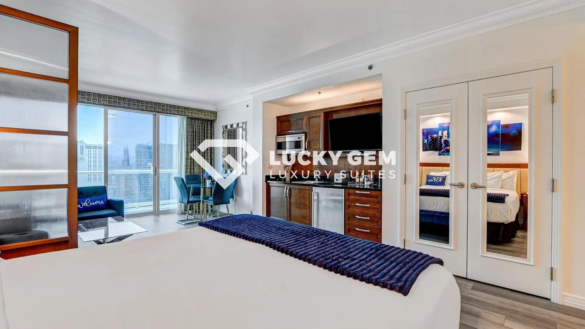 Lucky Gem Penthouse & Luxury Suites At Signature Resort, Balcony Strip View 2605 Las Vegas