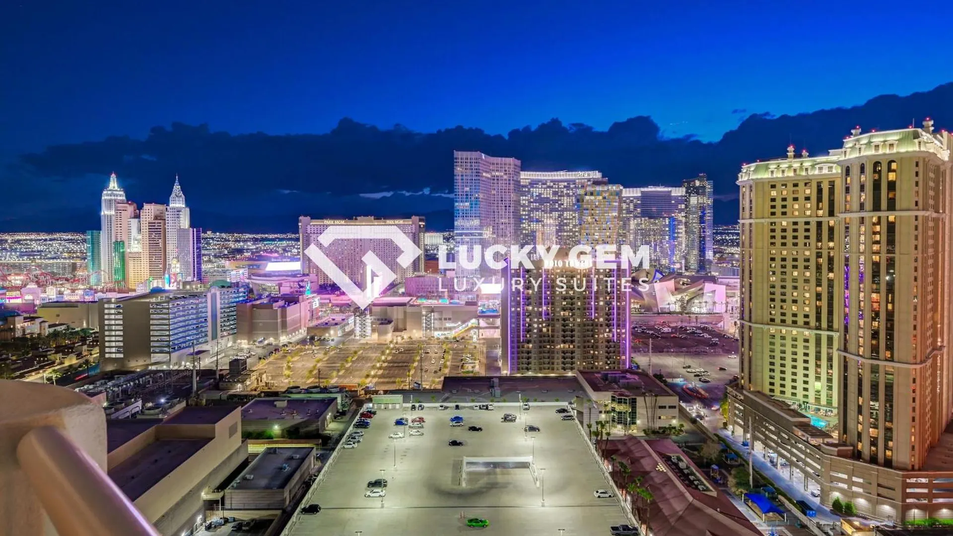 Hotel Lucky Gem Penthouse & Luxury Suites At Signature Resort, Balcony Strip View 2605 Las Vegas