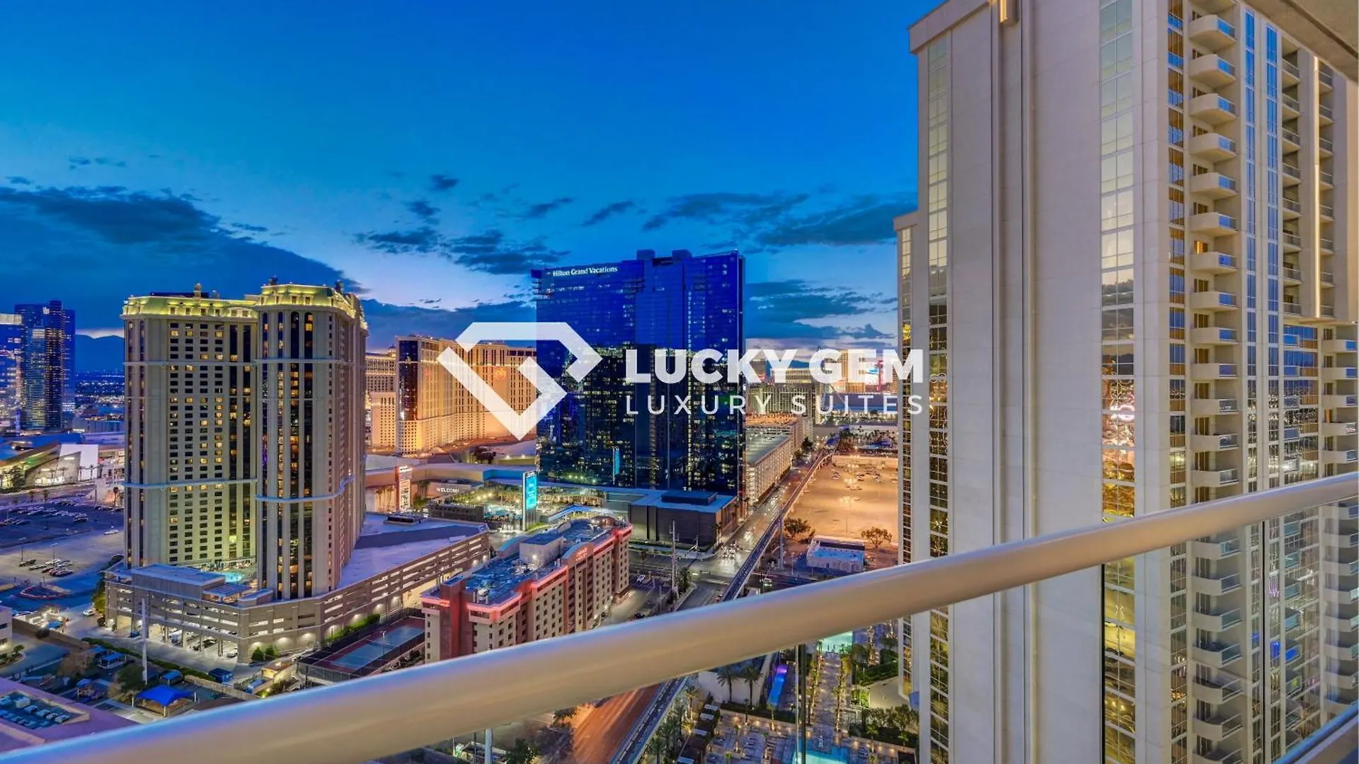 Hotel Lucky Gem Penthouse & Luxury Suites At Signature Resort, Balcony Strip View 2605 Las Vegas