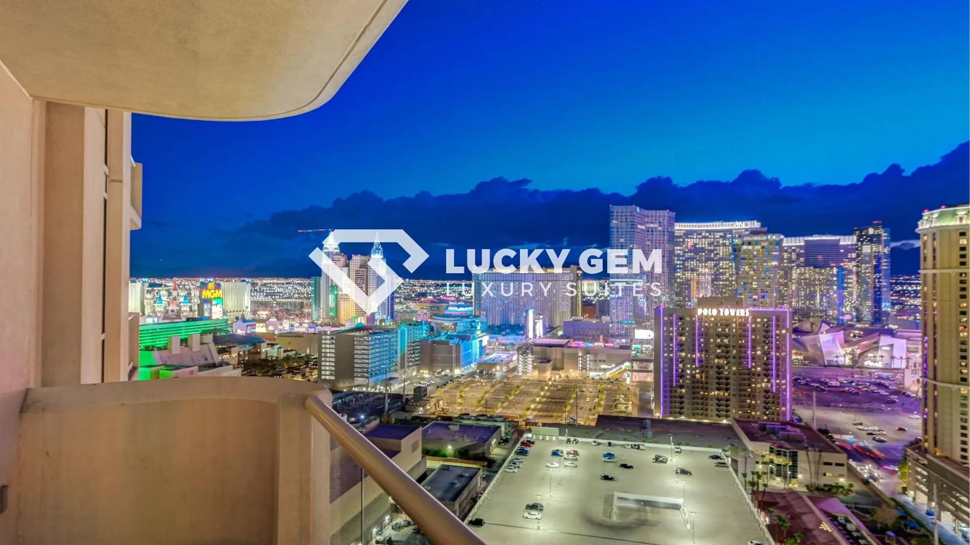 Lucky Gem Penthouse & Luxury Suites At Signature Resort, Balcony Strip View 2605 Las Vegas Verenigde Staten