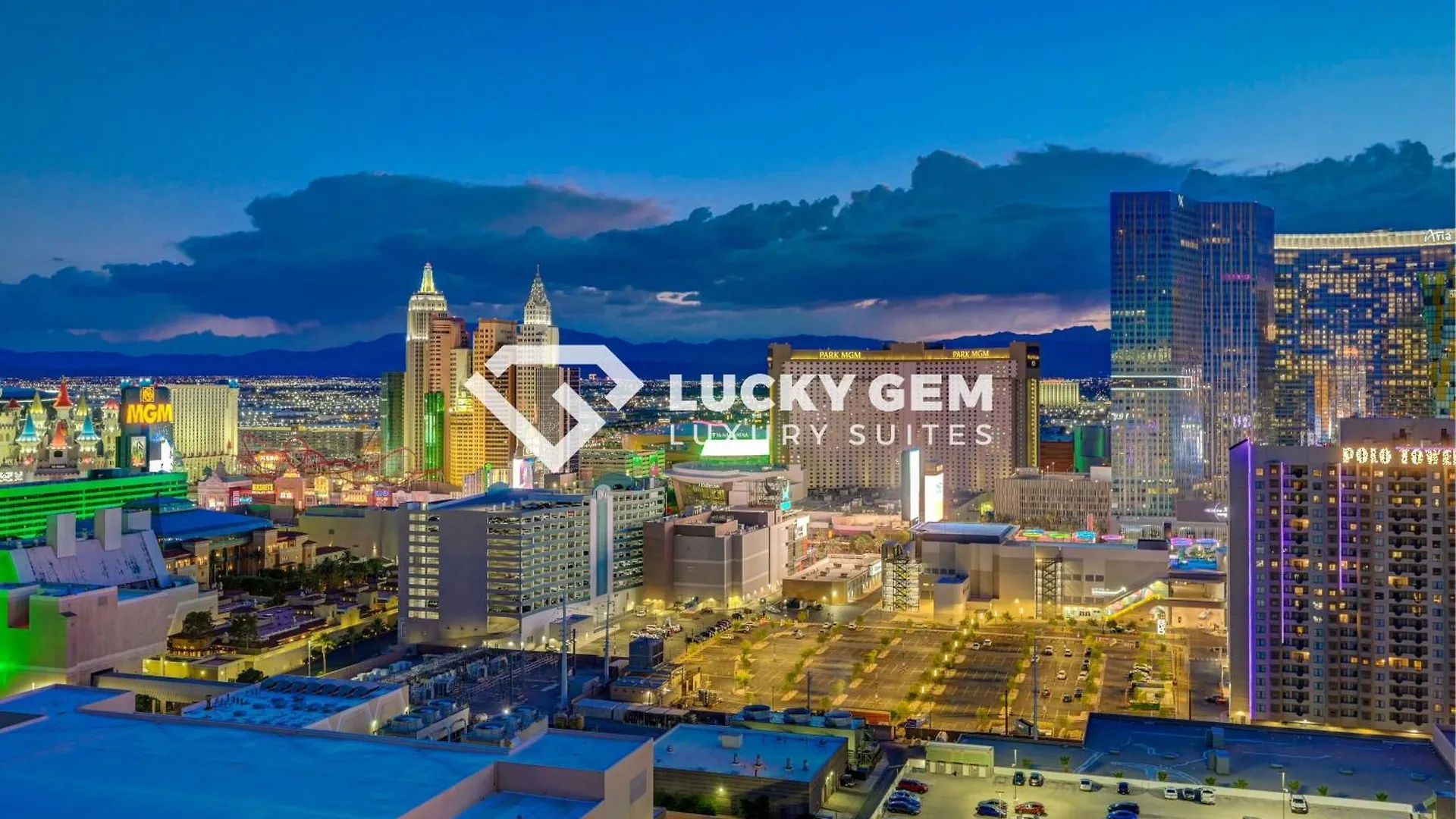 ***** Hotel Lucky Gem Penthouse & Luxury Suites At Signature Resort, Balcony Strip View 2605 Las Vegas Verenigde Staten